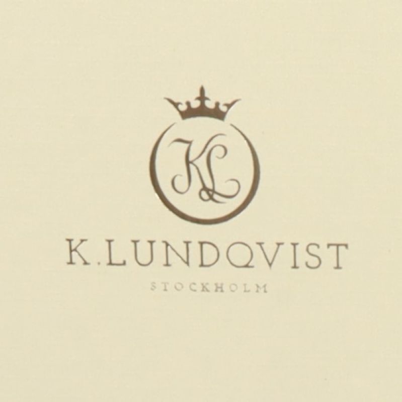 K. Lundqvist Stockholm logotyp på förpackning