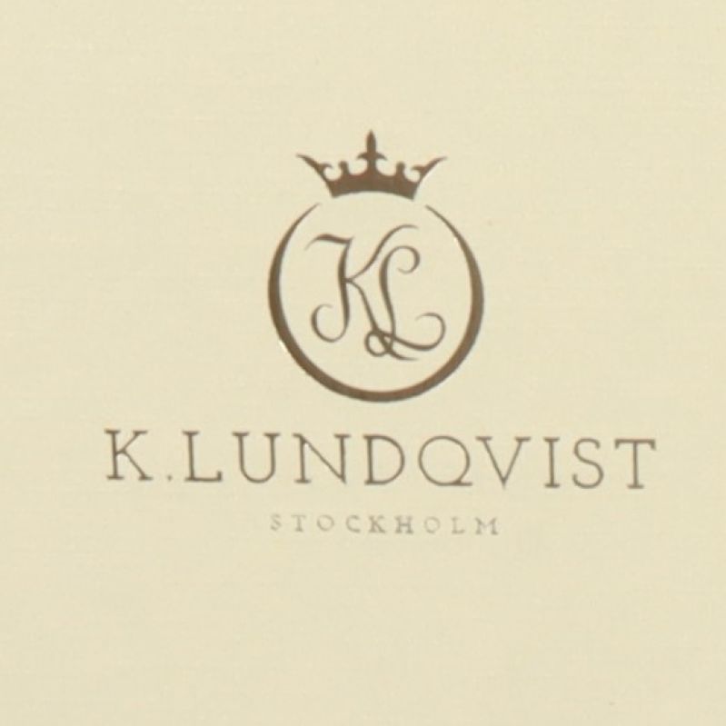 K.Lundqvist Stockholm logotyp på förpackningen