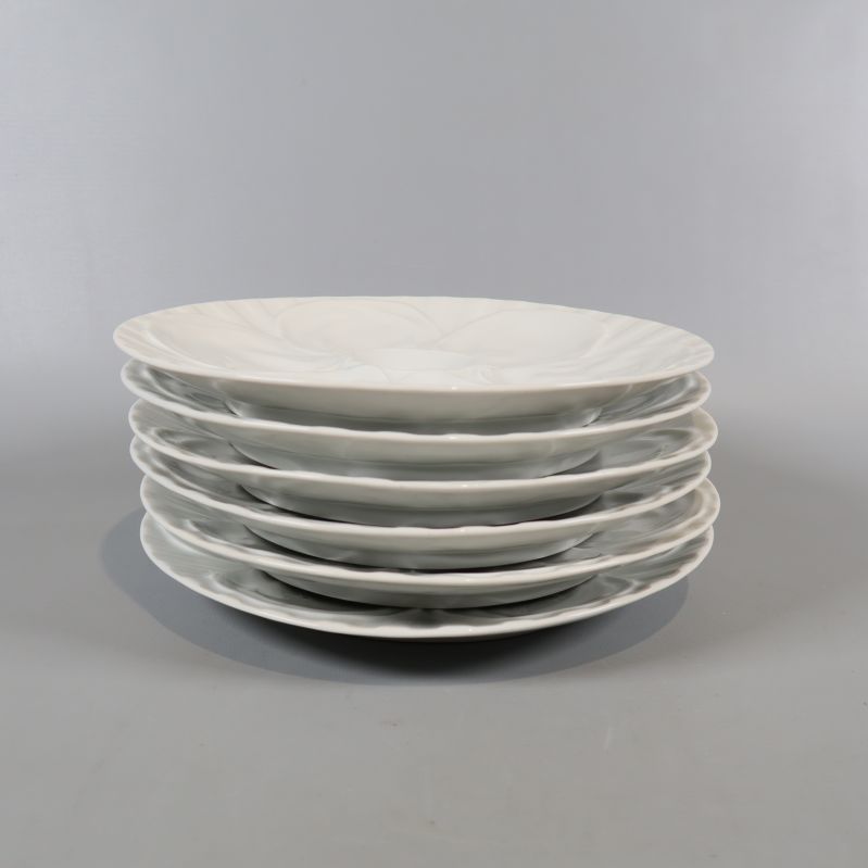 Fem staplade vita ostronfat