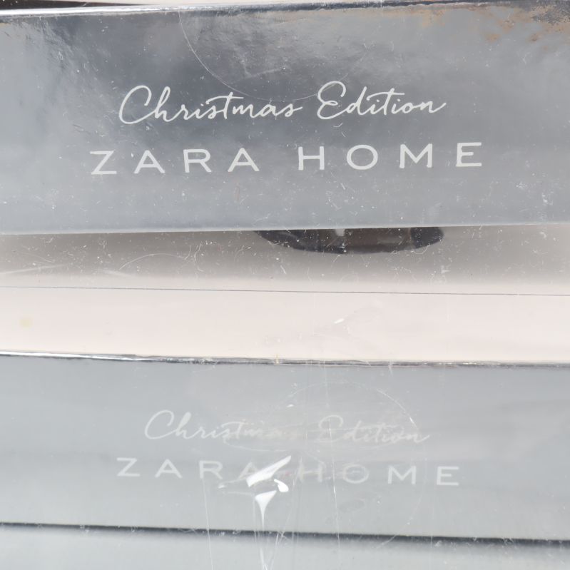 Närbild på Zara Home Christmas Edition text på förpackning