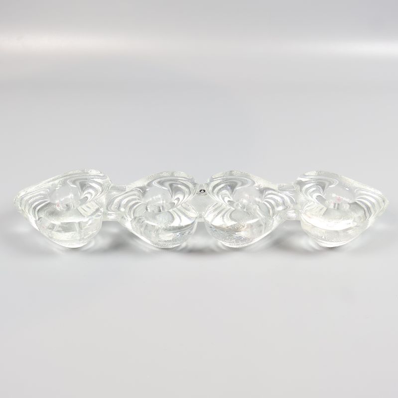 Ljusstake i glas sedd ovanifrån