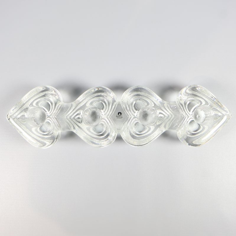 Ljusstake i glas sedd rakt uppifrån