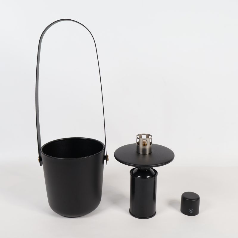 Eldlyktan visad uppdelad i flera delar