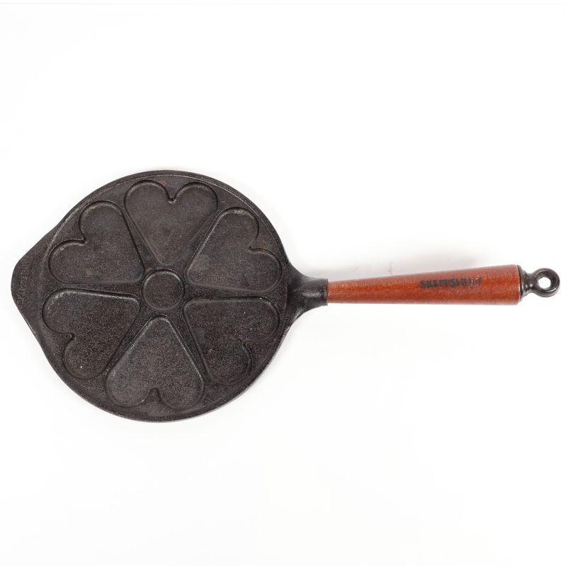 Plättjärn uppifrån visar dess form och sektioner