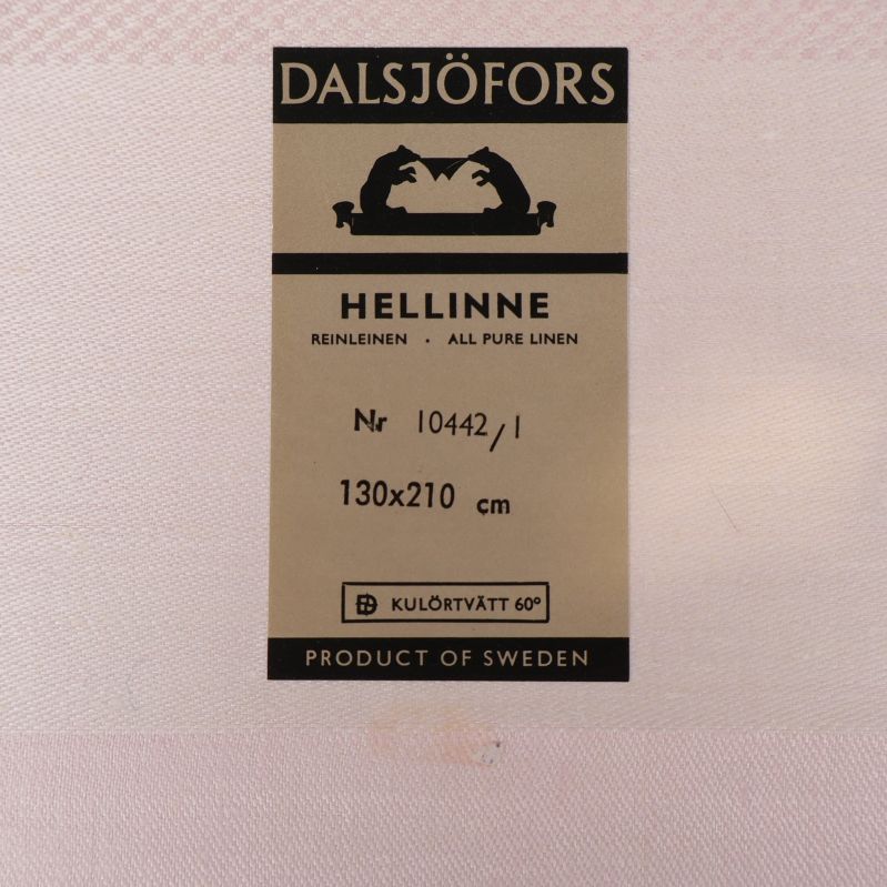 Närbild på etikett: Dalsjöfors Hellinne 130x210 cm