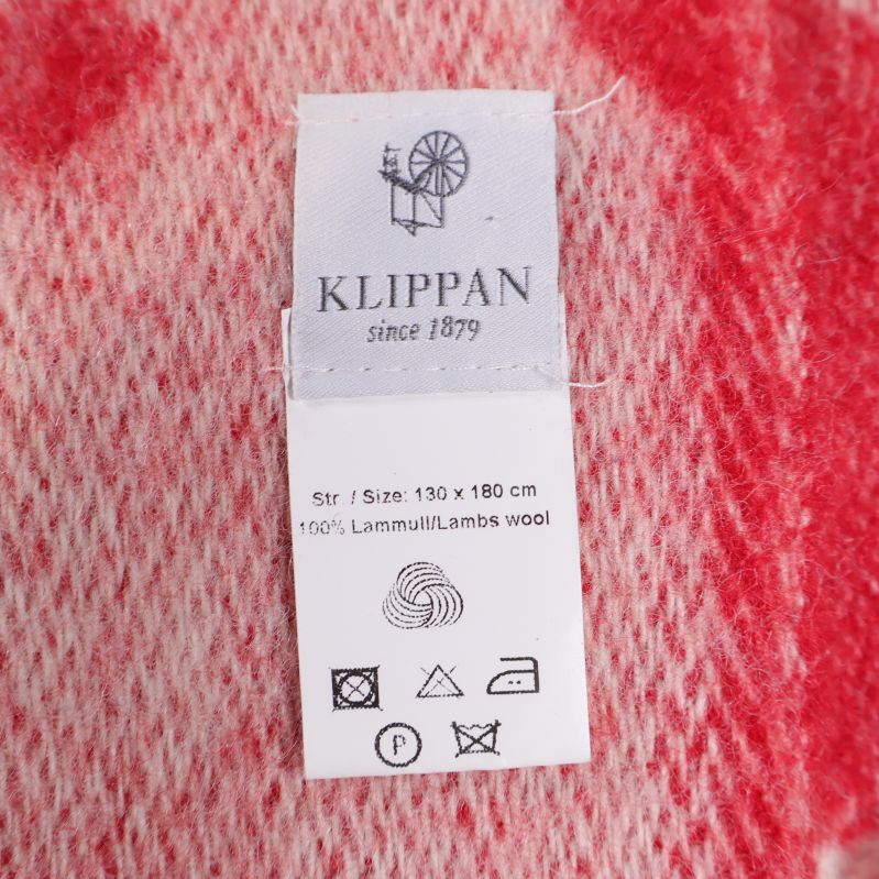 Etikett som visar Klippan och materialinformation