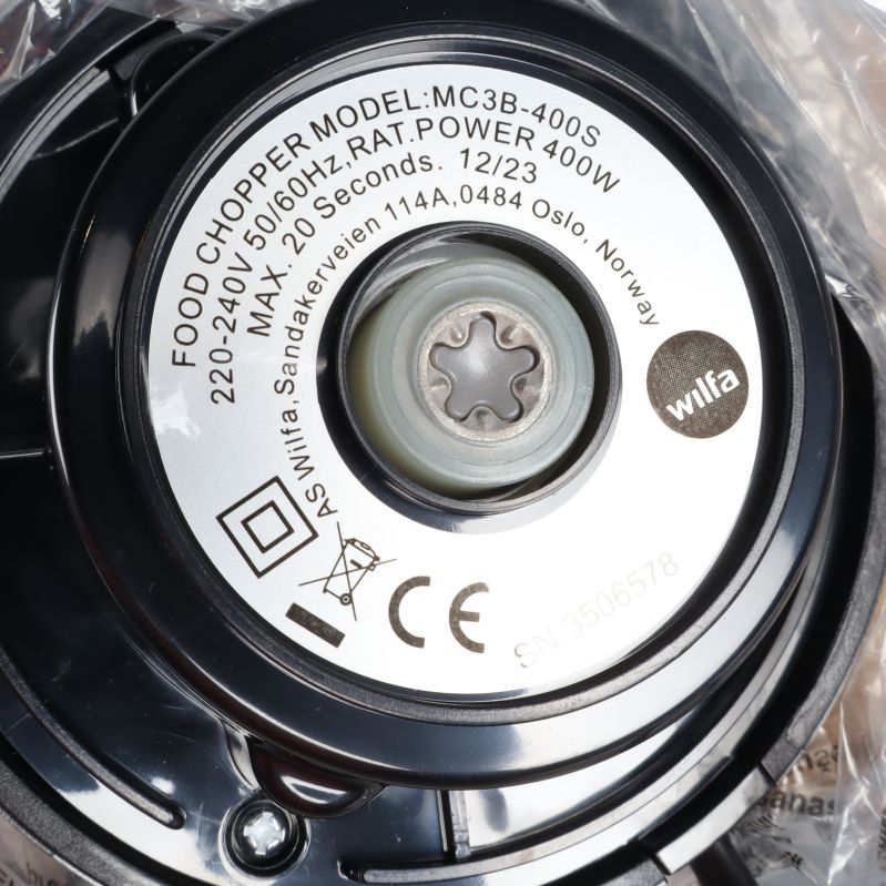 Underdelen av motorenheten med teknisk information