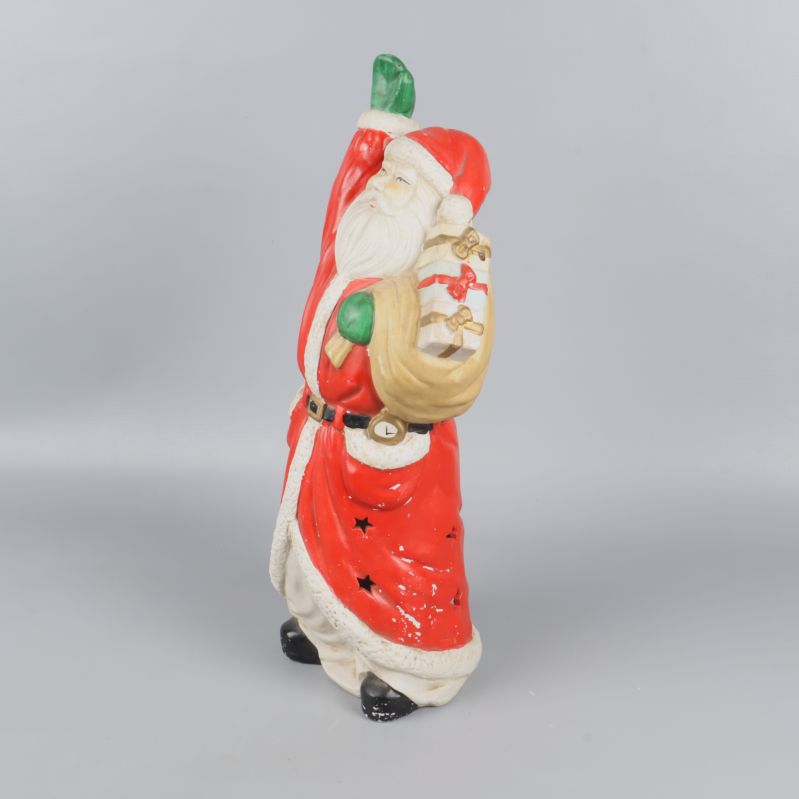 Tomtelykta från höger sida med detaljerad säck