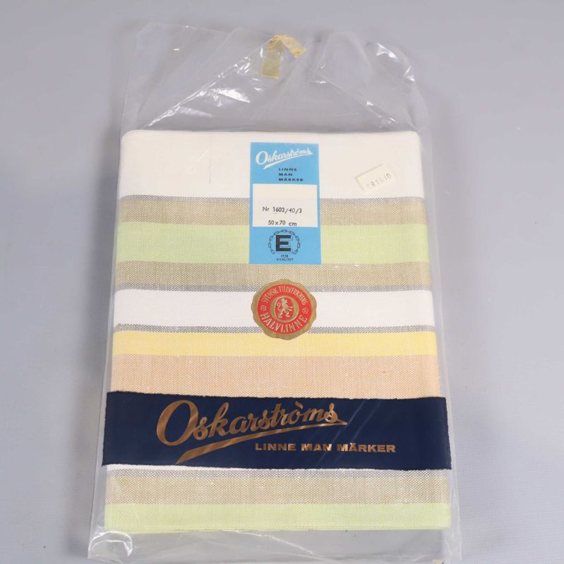 Frontvy av förpackad Handduk, paketering bruten