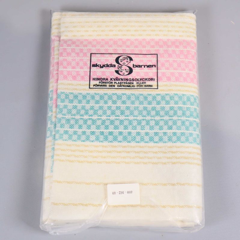 Baksida på handduks förpackning