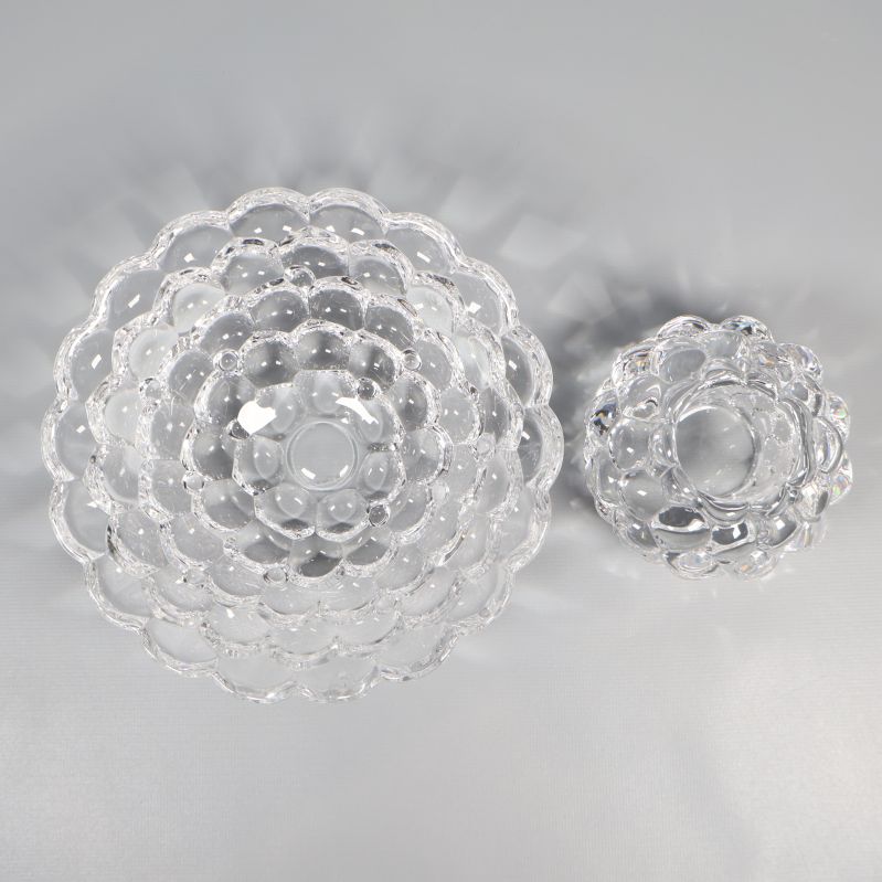 Överblick av båda glasdelarna