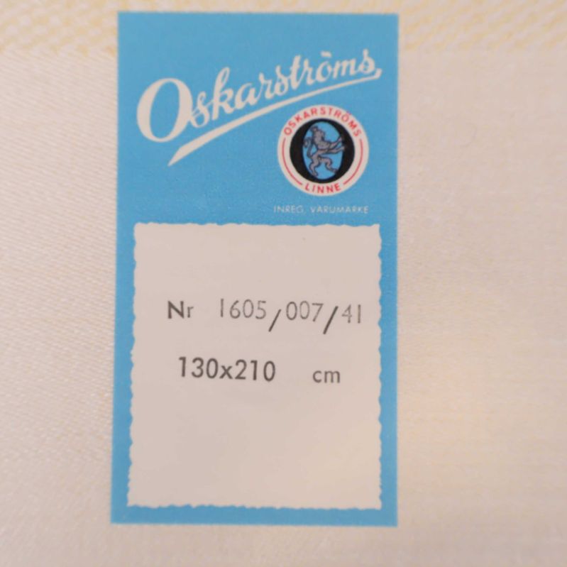 Bild på etikett och mått