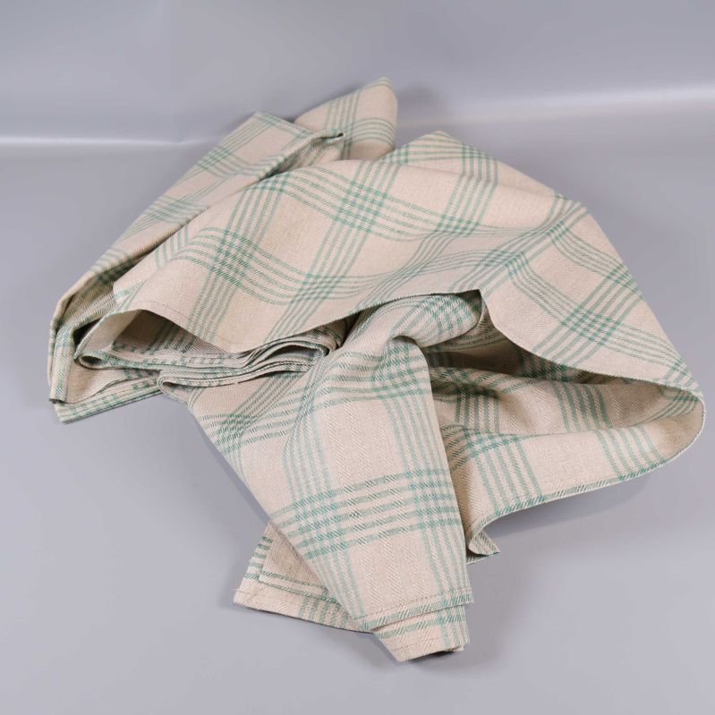 Ovikad rutig duk i mjukt tyg