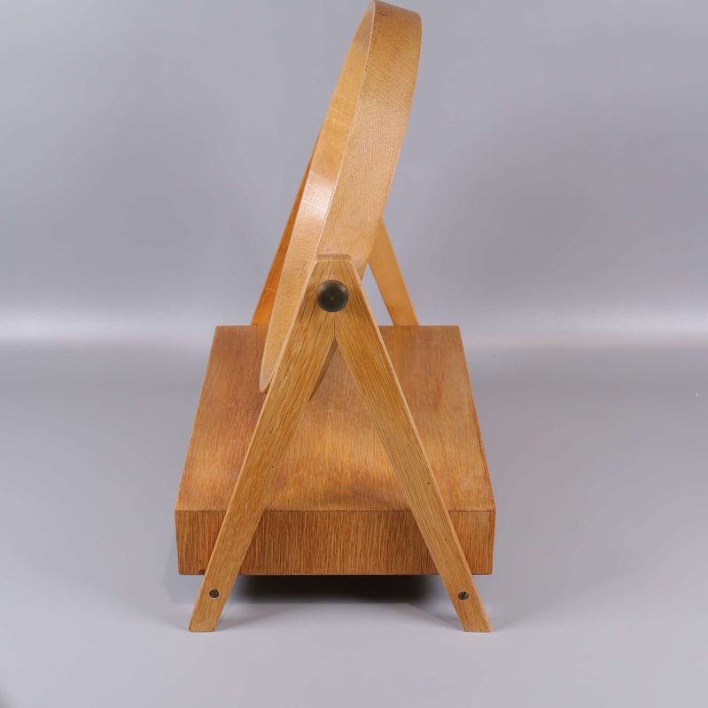 Spegel sidovy visar ben och ram