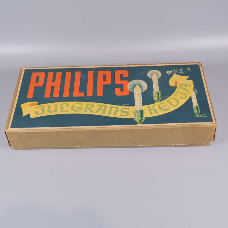 Stängd originalkartong med Philips Julgrans Kedja-tryck