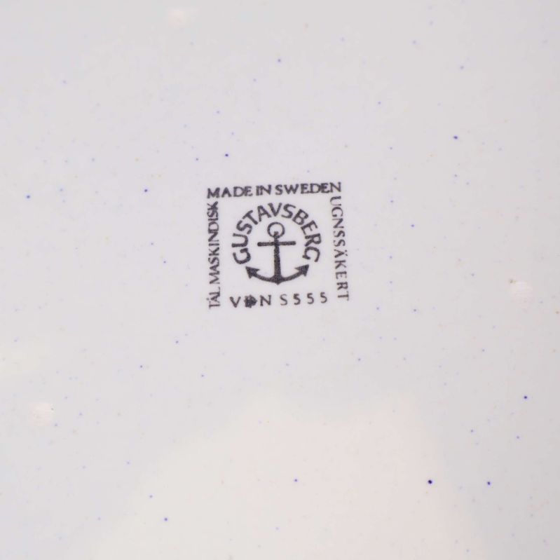 Gustavsberg-stämpel och märkning Made in Sweden
