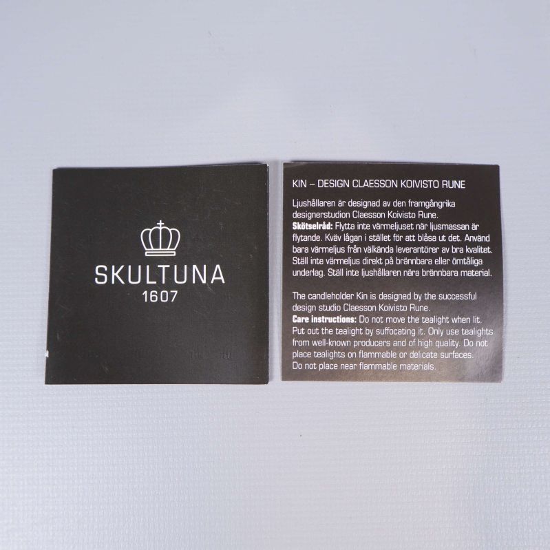 Skultuna informationshäfte om Kin-serien