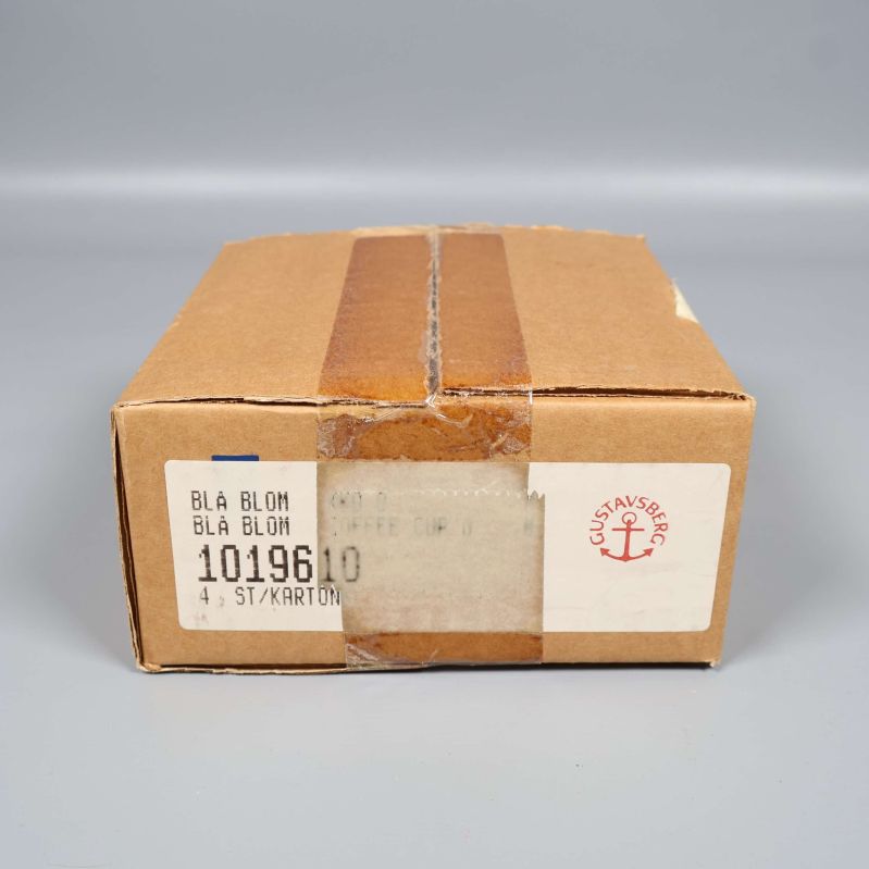 Originalkartong märkt med Gustavsberg och produktetikett