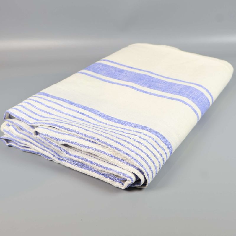 Vikt linnetyg med synliga blå linjer