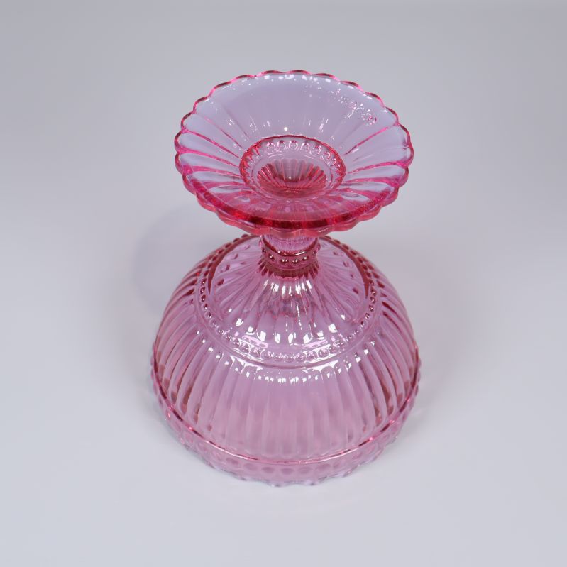 Glasskål upp och ner visar undersidan