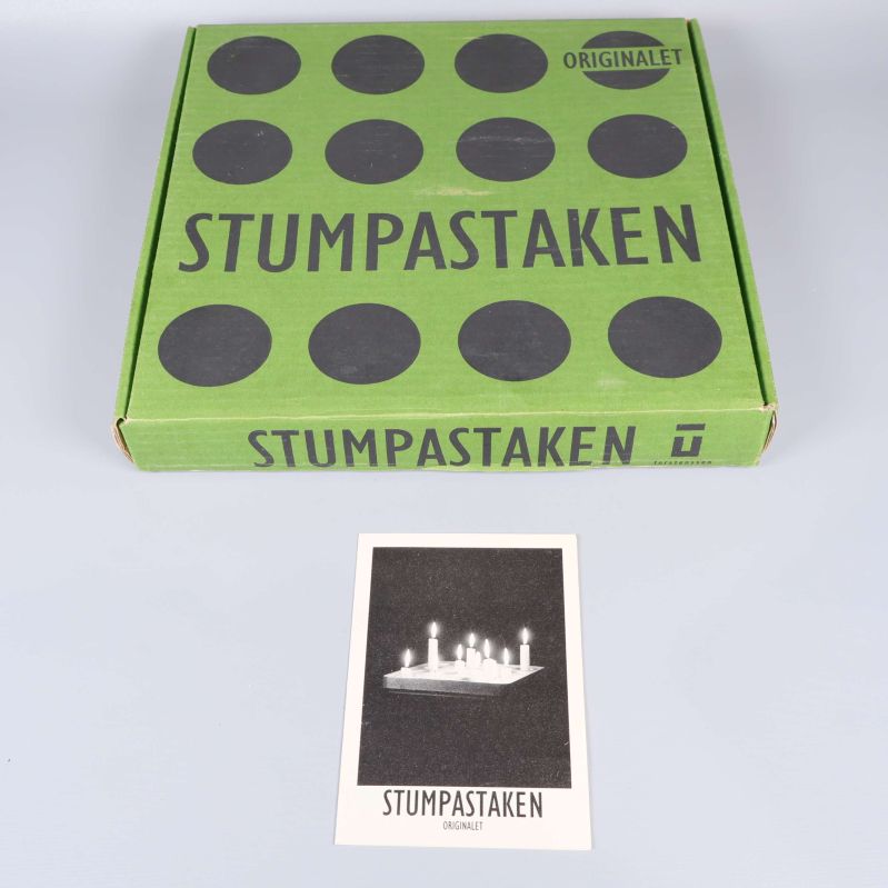Originalkartong och broschyr till Stumpastaken