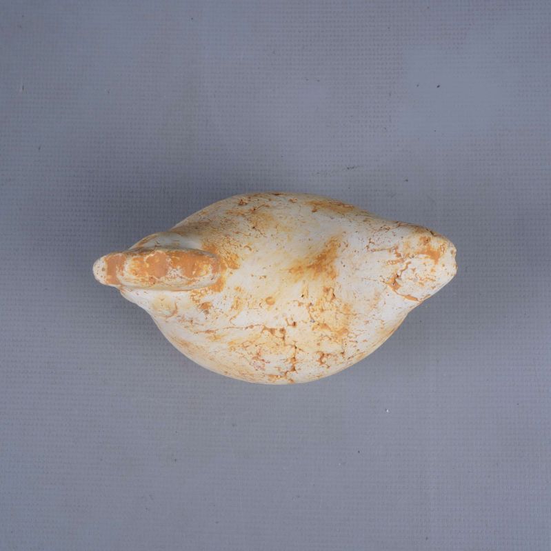 Keramikhöna ovanifrån visar kroppsform och struktur