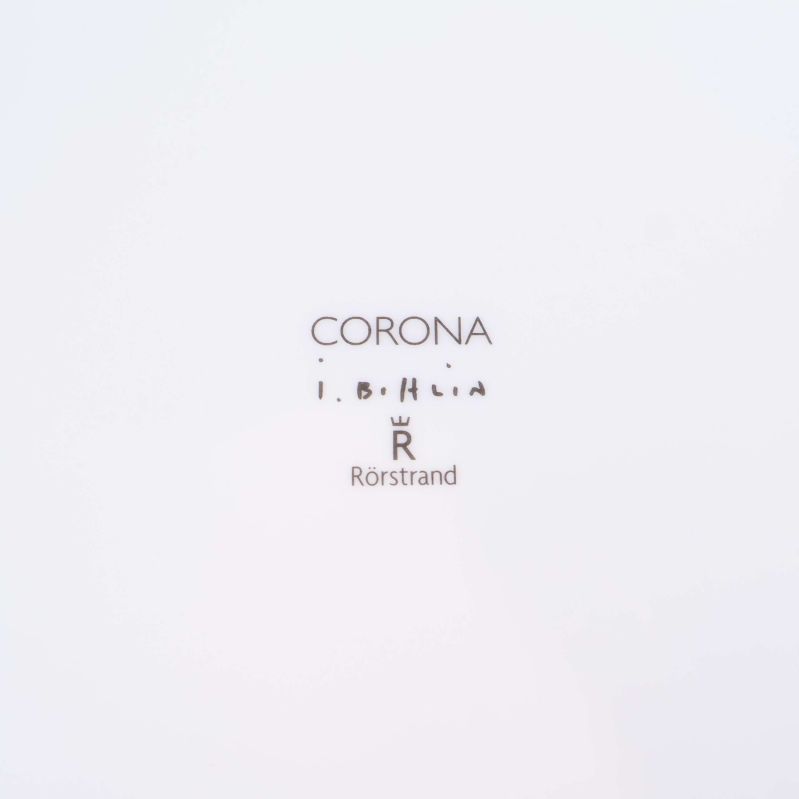 Närbild på märkning: Corona, Rörstrand