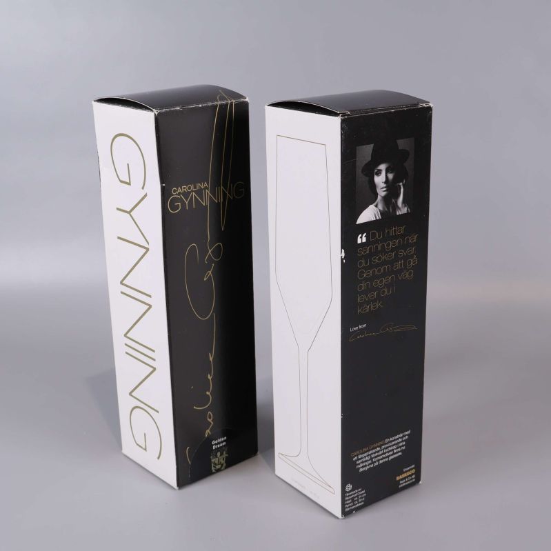 Två stängda förpackningar med Gynning-design