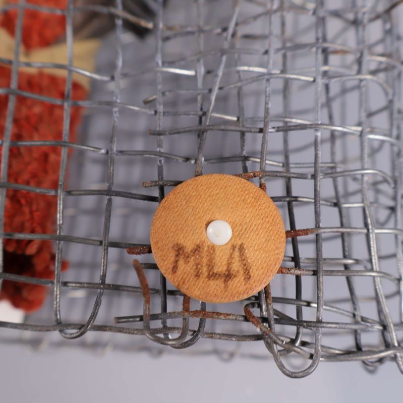 Närbild på rund knapp med texten MLA