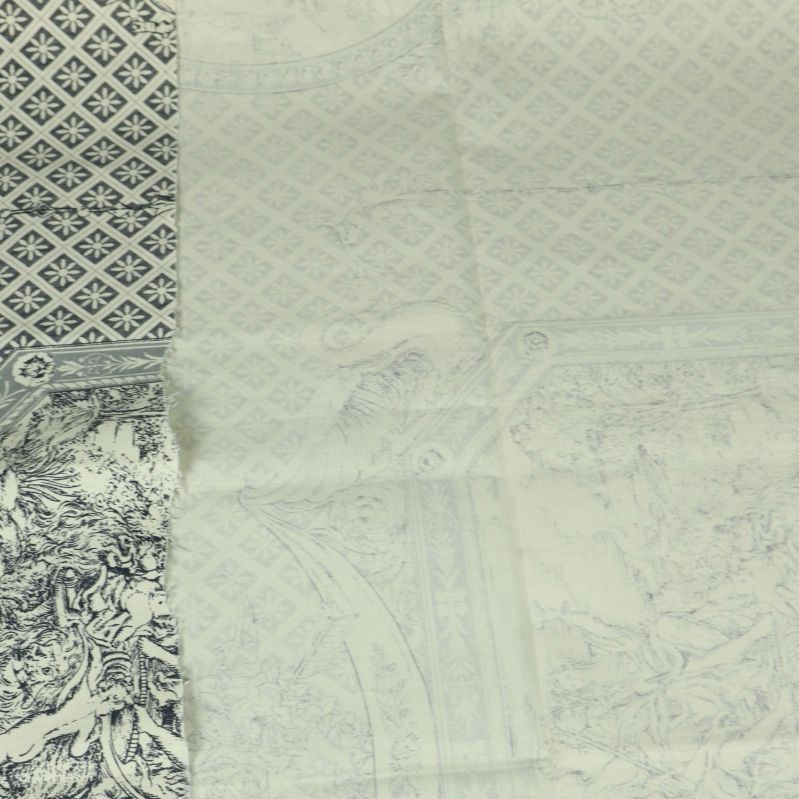 Baksida av duken visar ljust tryck