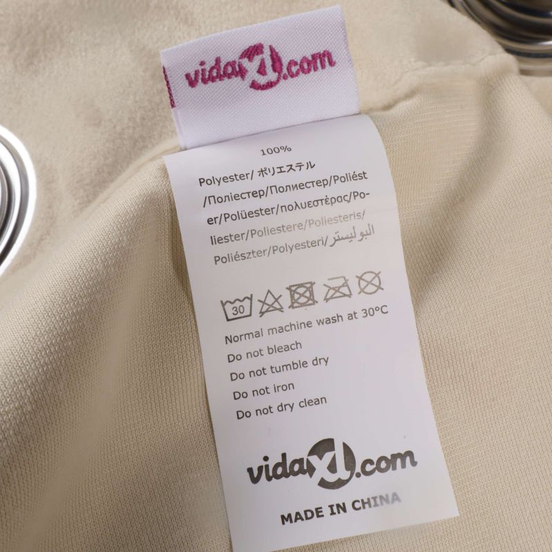 Etikett med text vidaXL.com och tvättråd