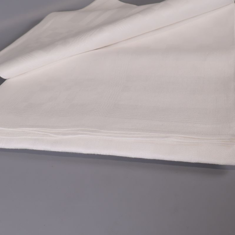 Hörn av vit duk, mjuk textilstruktur