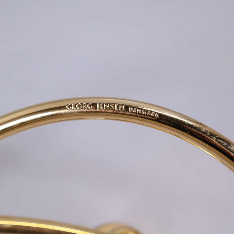 Inpräglad märkning Georg Jensen Denmark på metallram