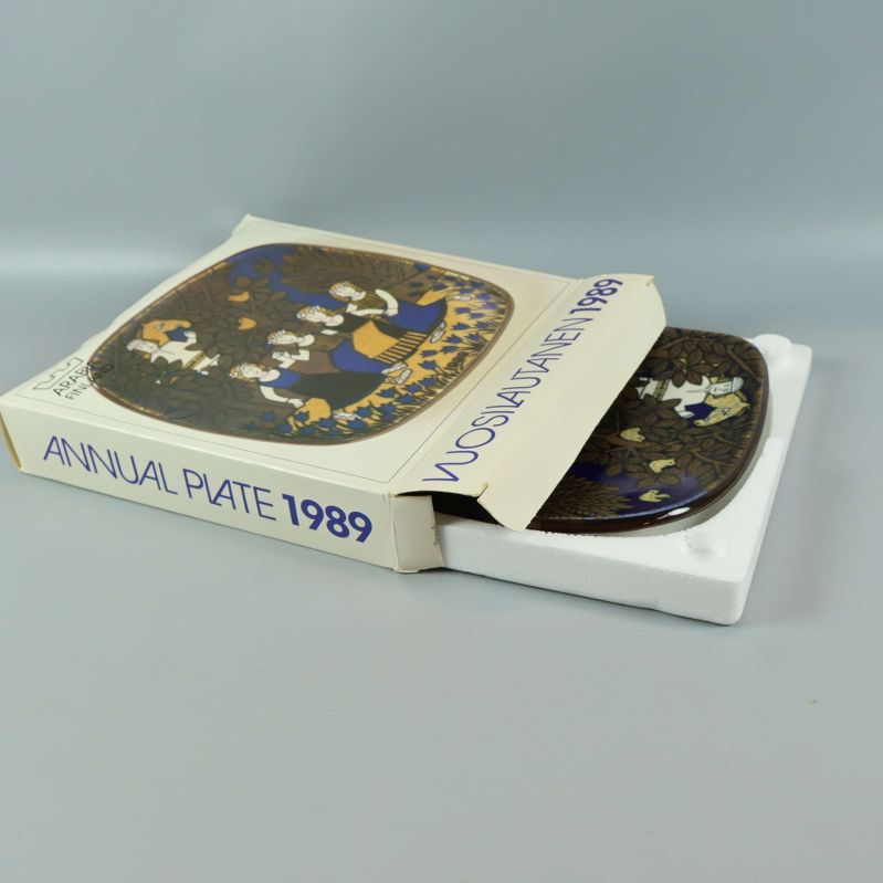 Årsplatta 1989 i originalförpackning med frigolit
