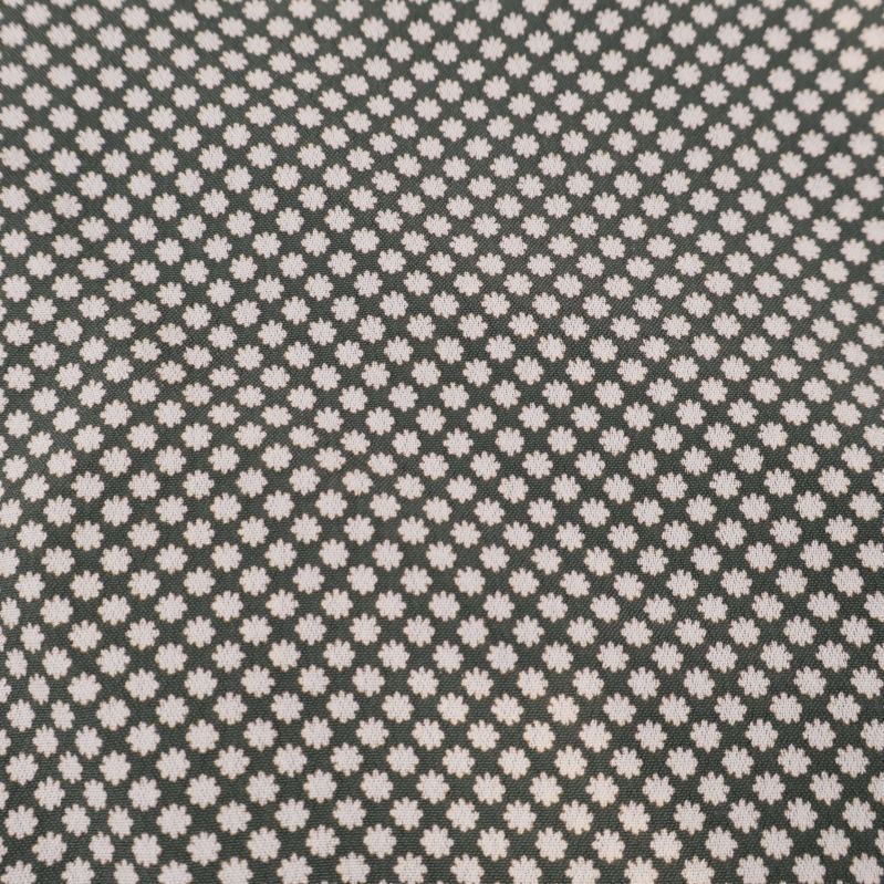Detaljerad närbild på mönster i tyget
