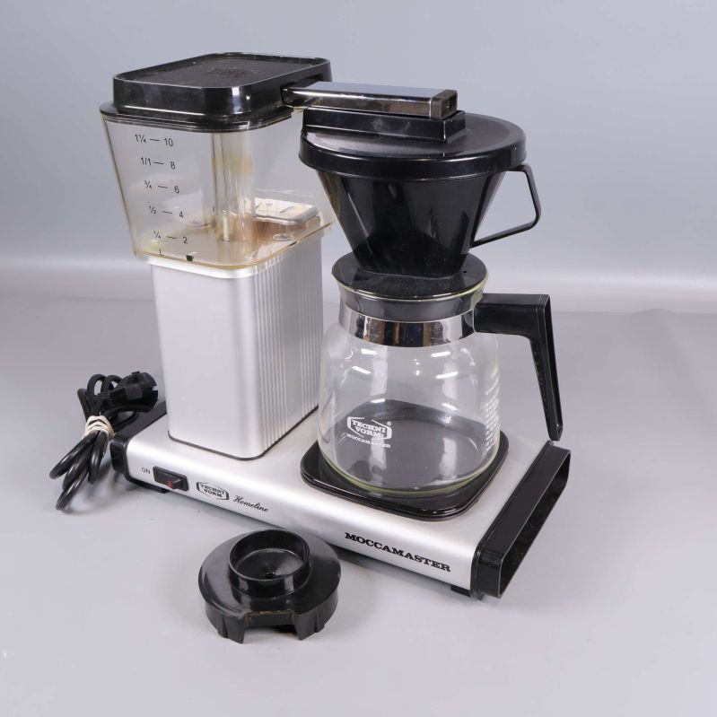 Kaffebryggare Moccamaster med glaskanna och svarta detaljer