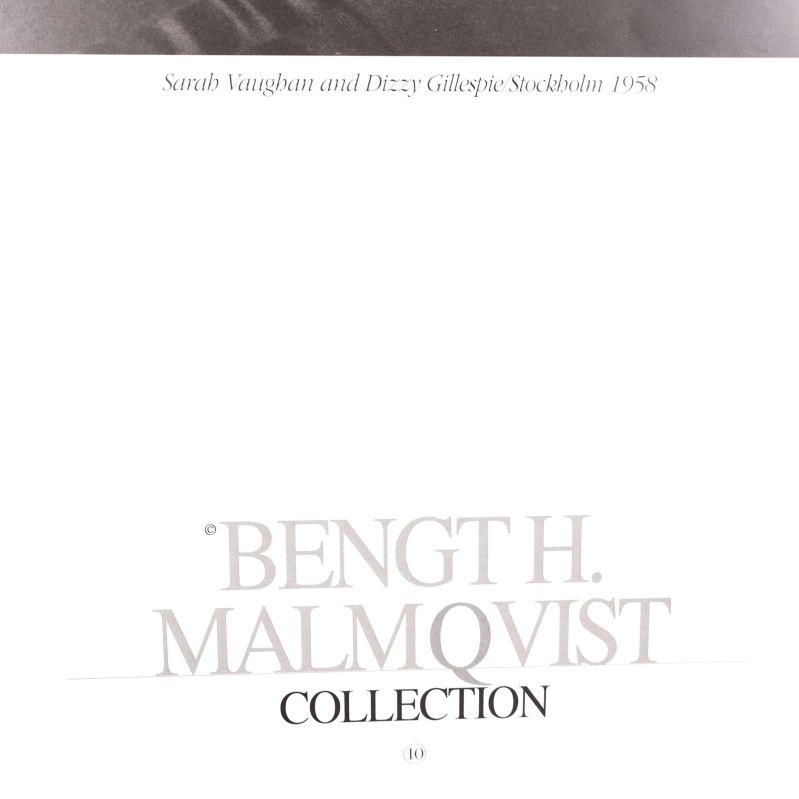 Nedre delen på postern med texten Bengt H. Malmqvist Collection