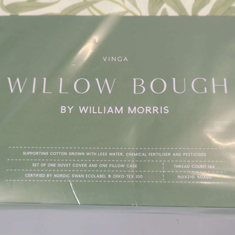 Framsida av förpackning med texten Willow Bough William Morris