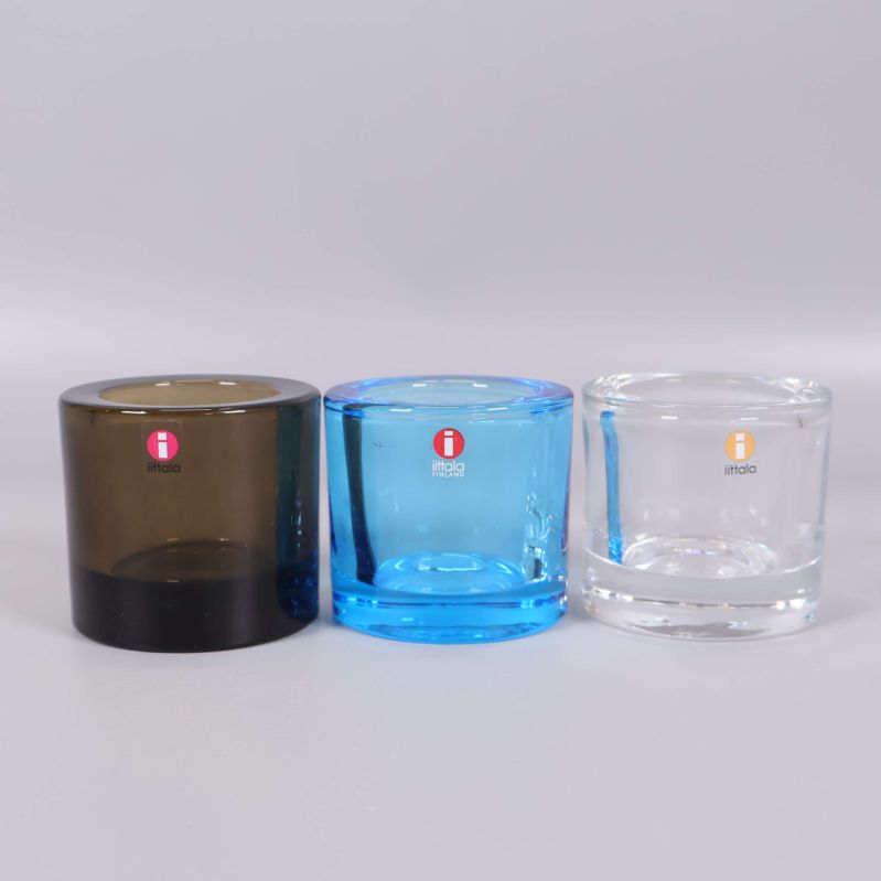 Kivi ljuslyktor med synliga etiketter från Iittala
