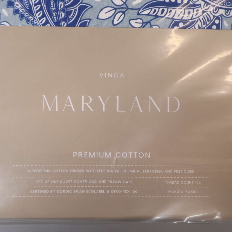 Närbild på etikett där det står Vinga Maryland