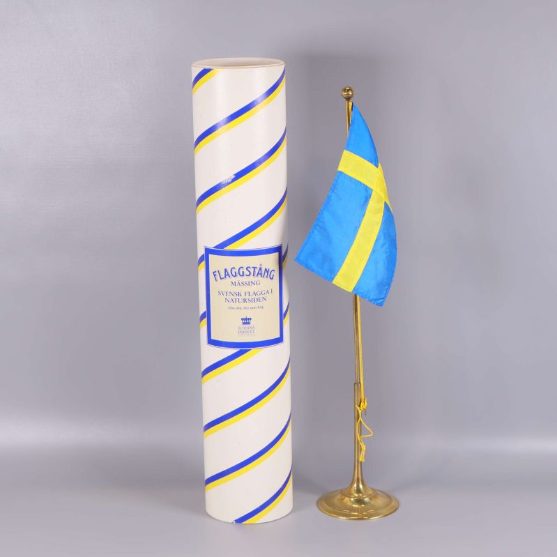 Svensk flaggstång med originalförpackning