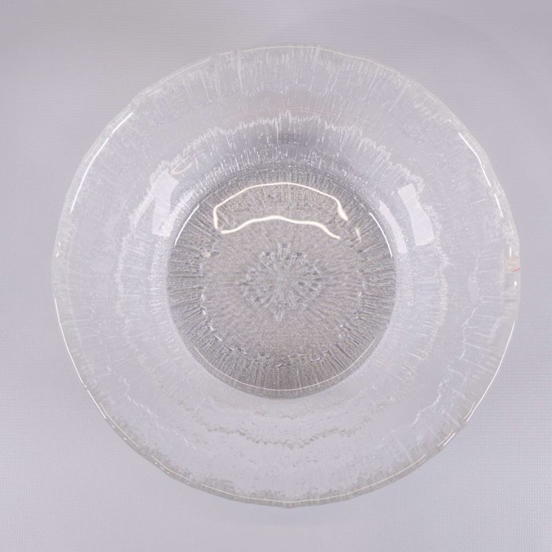 Mönstrad glasbotten i fokus