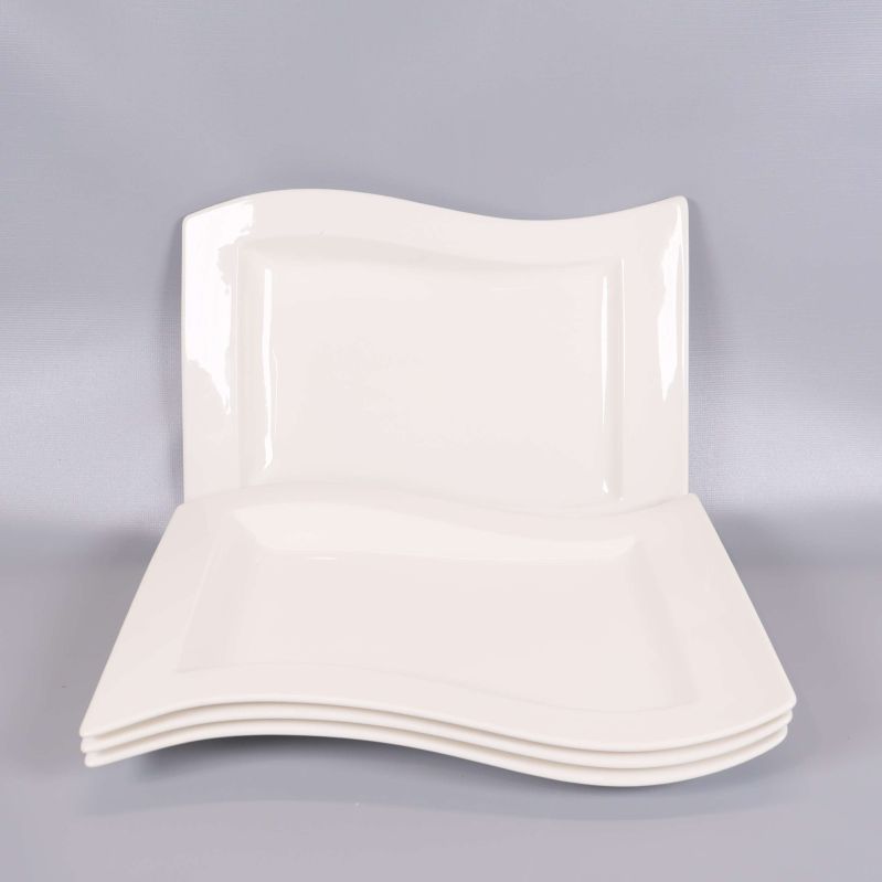 Stilren vågformad design staplade