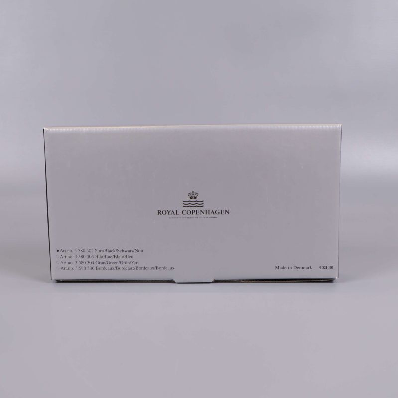 Royal Copenhagen förpackning baksida med text