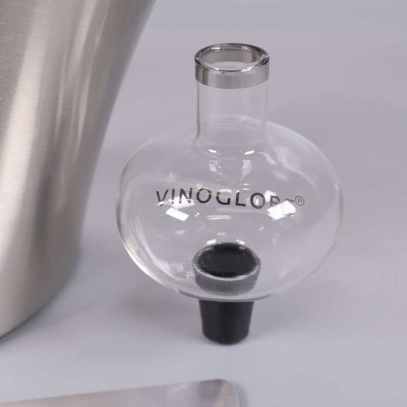 Glasinsats till vinlyftare med texten Vinoglop