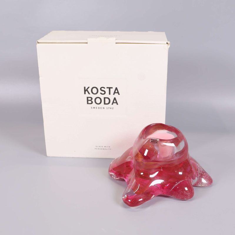 Ljuslykta Cosy i rosa glas med originalkartong