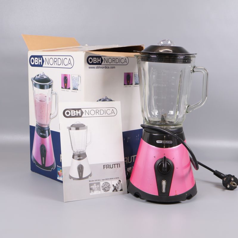 OBH Nordica Frutti mixer med manual och kartong synliga