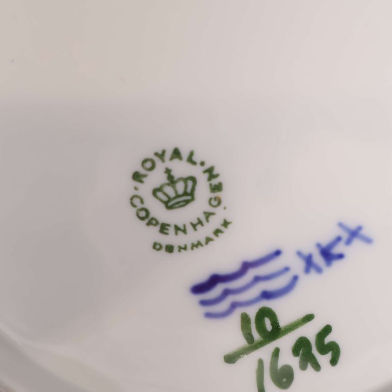 Stämpel Royal Copenhagen Denmark med blå vågor