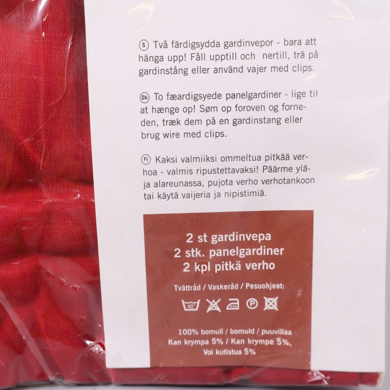 Baksida etikett med tvättråd och produktbeskrivning