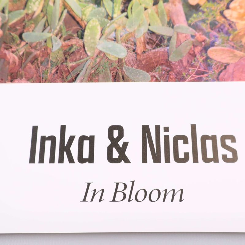 Texten Inka & Niclas In Bloom längst ner på postern